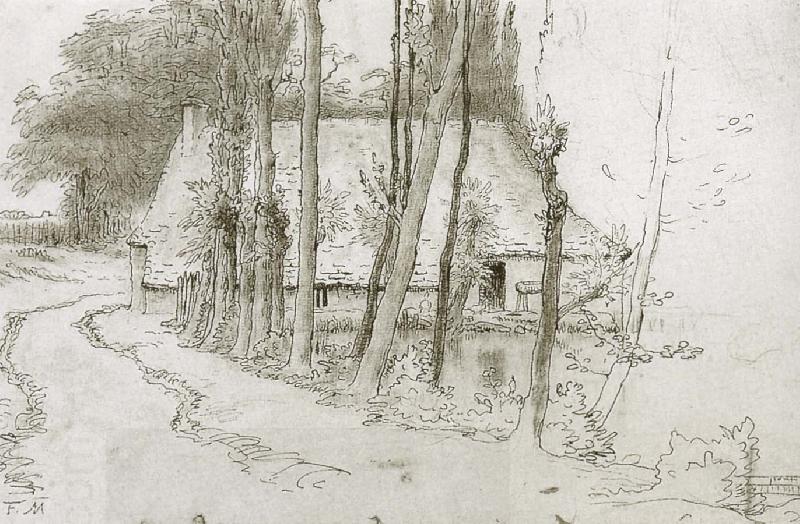 Jean Francois Millet Village beside pool